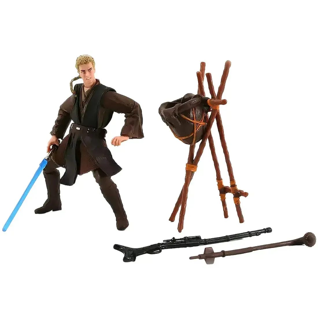 Star Wars: Episode II [Attack of the Clones] - Tatooine Attack Anakin Skywalker Action Figure (3.75") - Hasbro - Collection 1, #43 (2002) - Image 2