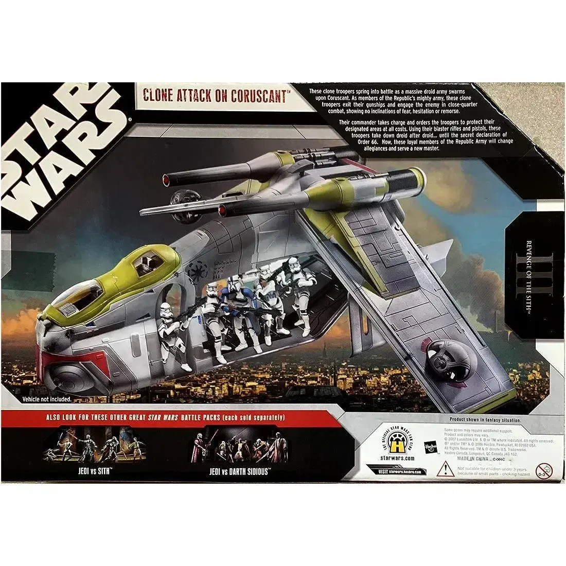 Star Wars: Episode III [Revenge of the Sith] - Clone Attack on Coruscant Action Figure Battle Pack - Hasbro - (2007) - Image 3
