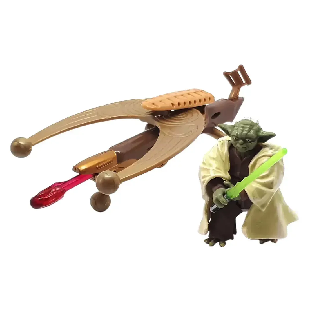 Star Wars: Episode III [Revenge of the Sith] - Yoda with Firing Cannon Action Figure (2") - Hasbro - Image 4