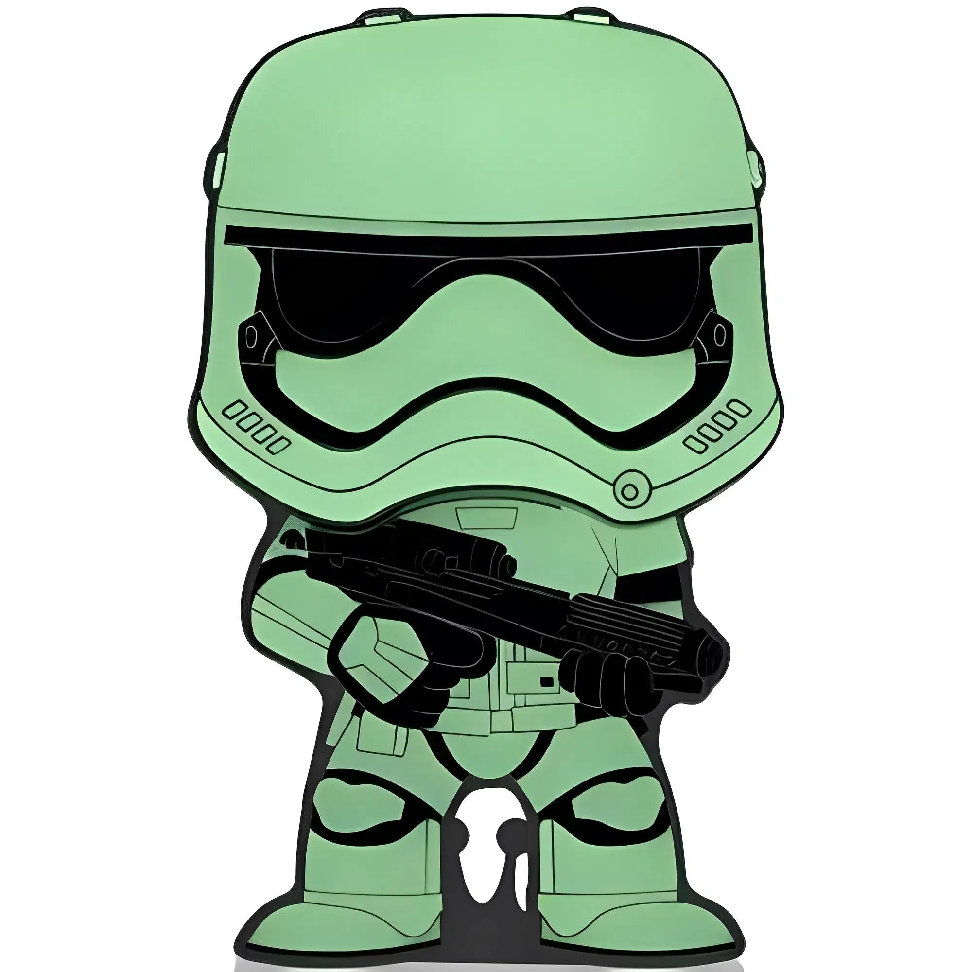 Star Wars - First Order Stormtrooper Pin Badge (#30, Glows in the Dark, Enamel) - Funko - Pop! Pin Series - Image 4