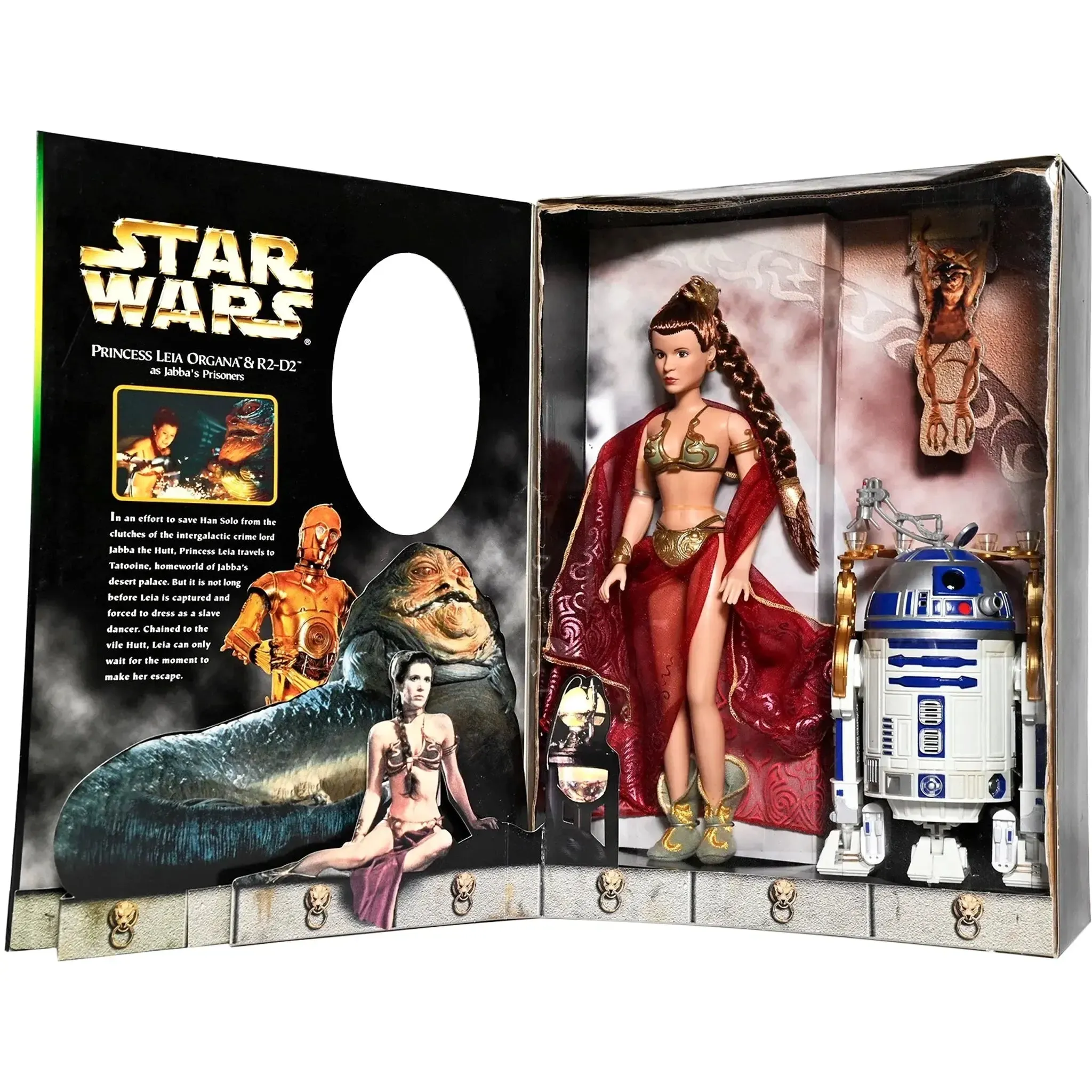 Star Wars - Jabba’s Prisoners Princess Leia Organa & R2-D2 Doll Figure Set (Limited Edition) - Hasbro - Princess Leia Collection (1998) - Image 2