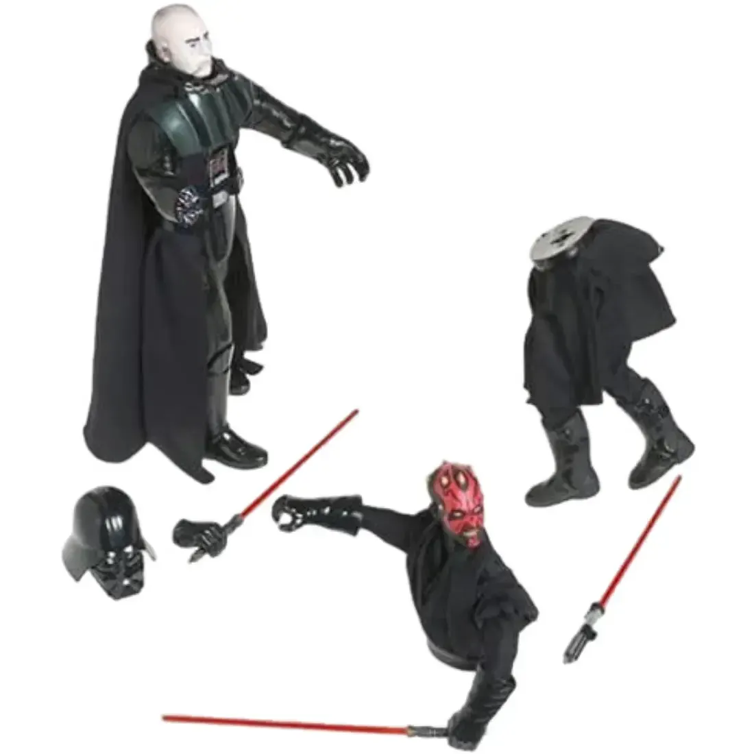 Star Wars [Power of the Jedi] - Sith Lords Darth Vader & Darth Maul Action Figure Set (12") - Hasbro (2000) - Image 4