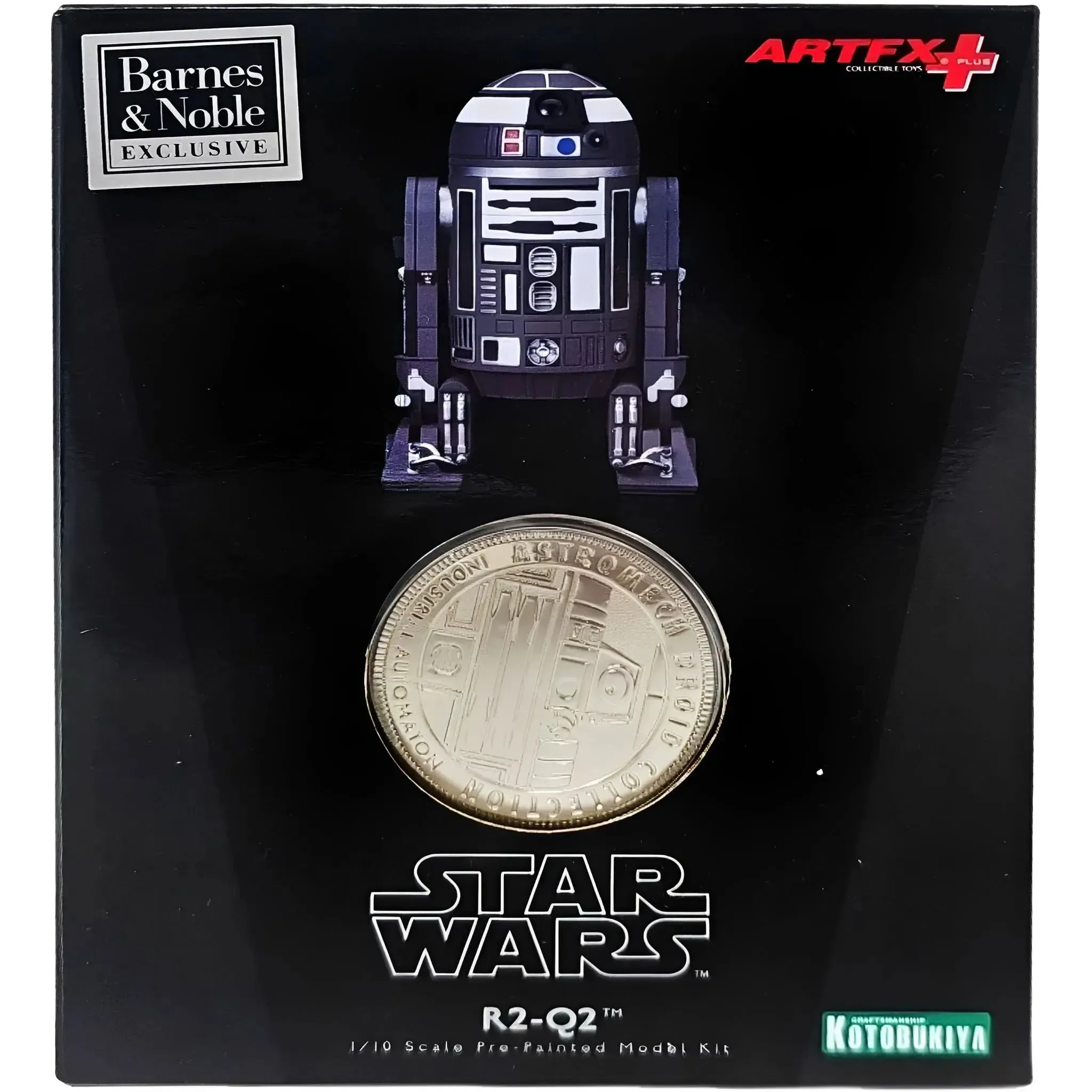 Star Wars - R2-Q2 Figure Model Kit (1:10 Scale, Pre-Painted) - Kotobukiya - ArtFX+ Series - (2016)