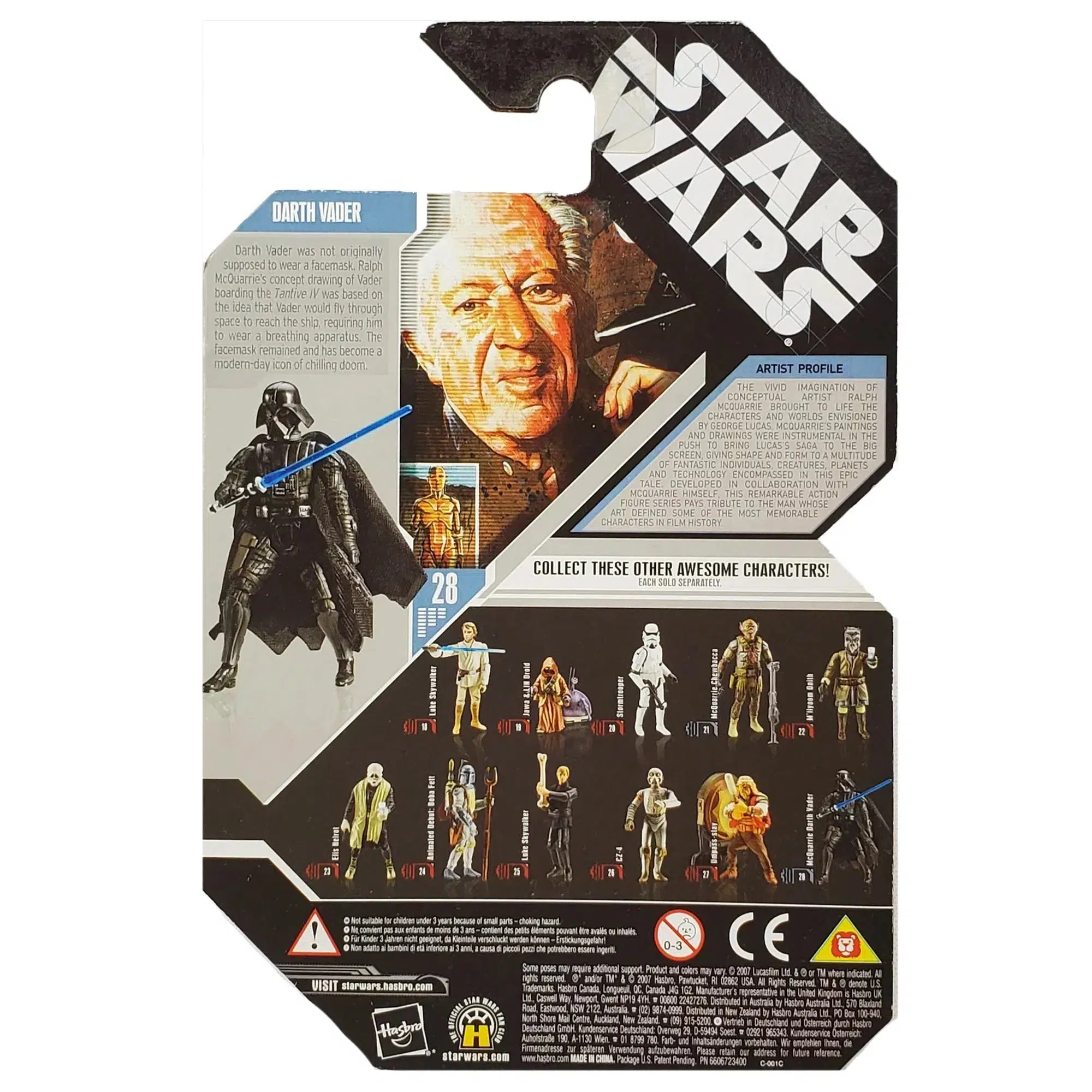 Star Wars - Ralph McQuarrie Concept Darth Vader Action Figure (3.75") - Hasbro - Signature Series - Image 3