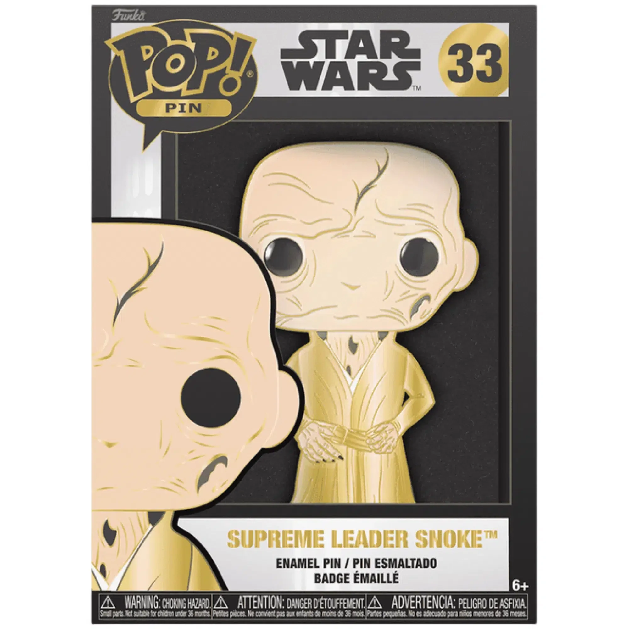 Star Wars - Supreme Leader Snoke Pin Badge (Enamel) - Funko - Pop! Pin Series (33)