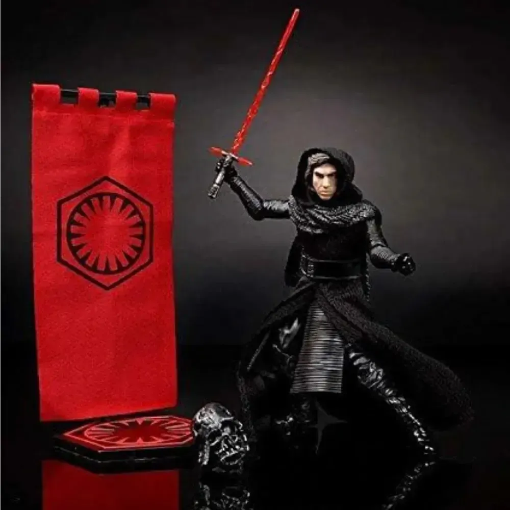 Star Wars: The Force Awakens - Snow Battle Centerpiece Kylo Ren Diorama Figure (6") - Hasbro - The Black Series, Centerpiece Collection - (2016) - Image 5