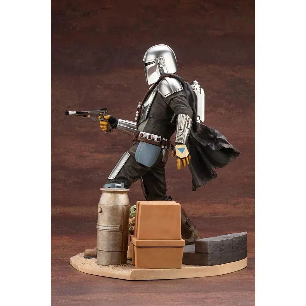 Star Wars: The Mandalorian - Din Djarin & Grogu Statue Figure (1:7 Scale) - Kotobukiya - ArtFX Series - Image 4