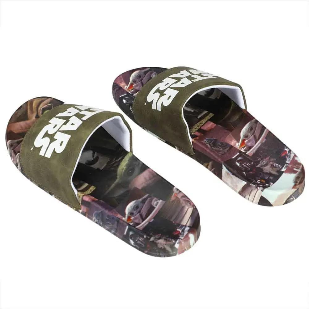 Star Wars: The Mandalorian - Grogu Athletic Slide Sandals - Bioworld - Image 4