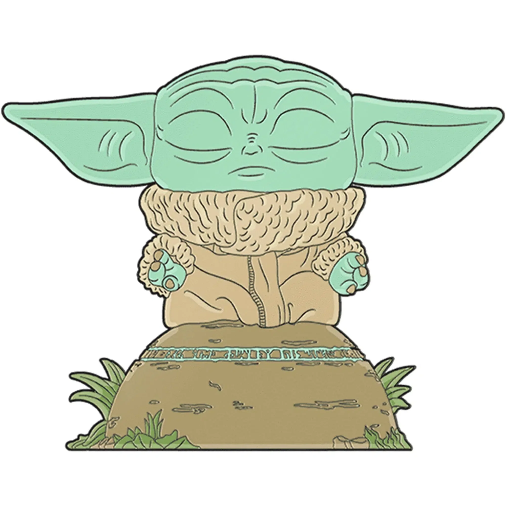 Star Wars: The Mandalorian - Grogu Using The Force Pin Badge with Stand (Enamel) - Funko - POP! Pin Series (47) - Image 2
