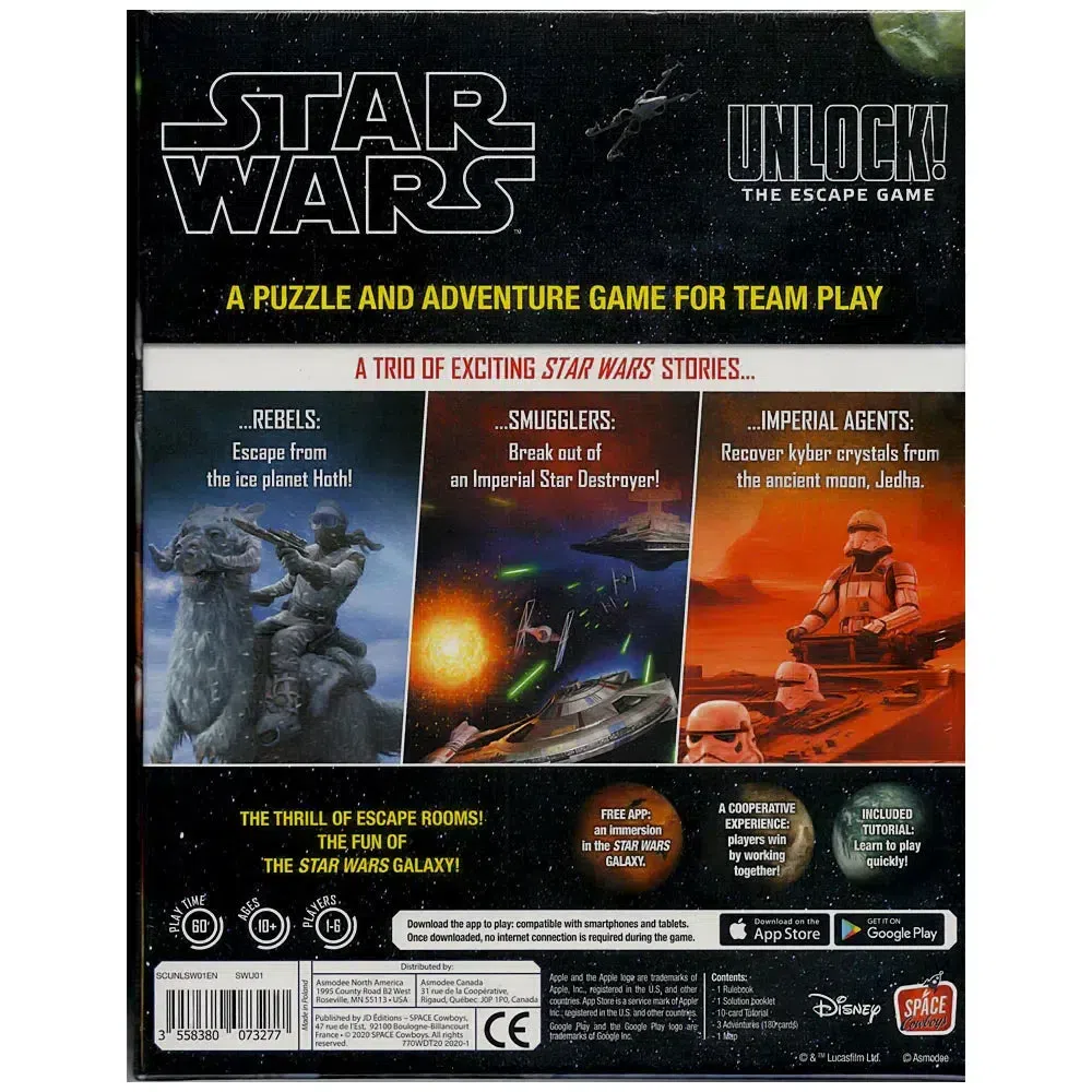 Star Wars: Unlock! - Cooperative Escape Room Board Game for Family, and Adults (1-6 Players, Ages 10+) - Space Cowboys - Image 3