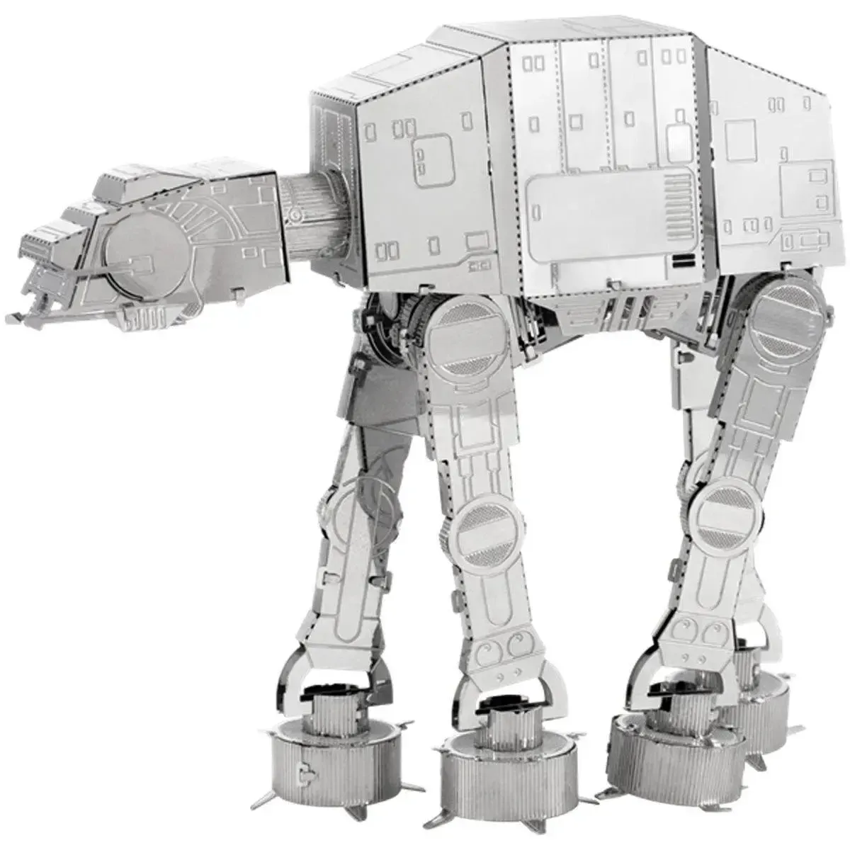 Star Wars - Unpainted Imperial AT-AT Figure Model Kit (Steel, Moderate Difficulty) - Fascinations - Metal Earth Series - Image 2
