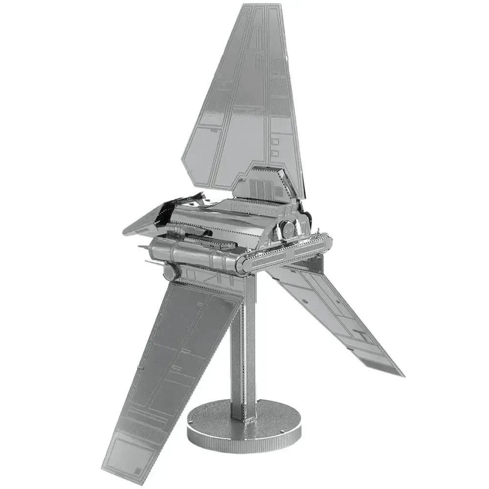 Star Wars - Unpainted Imperial Shuttle Figure Model Kit (Steel, Moderate Difficulty) - Fascinations - Metal Earth Series - Image 2