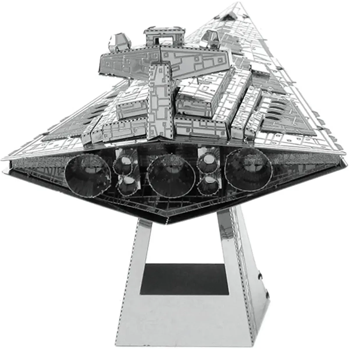 Star Wars - Unpainted Imperial Star Destroyer Figure Model Kit (Steel, Moderate Difficulty) - Fascinations - Metal Earth Series - Image 5