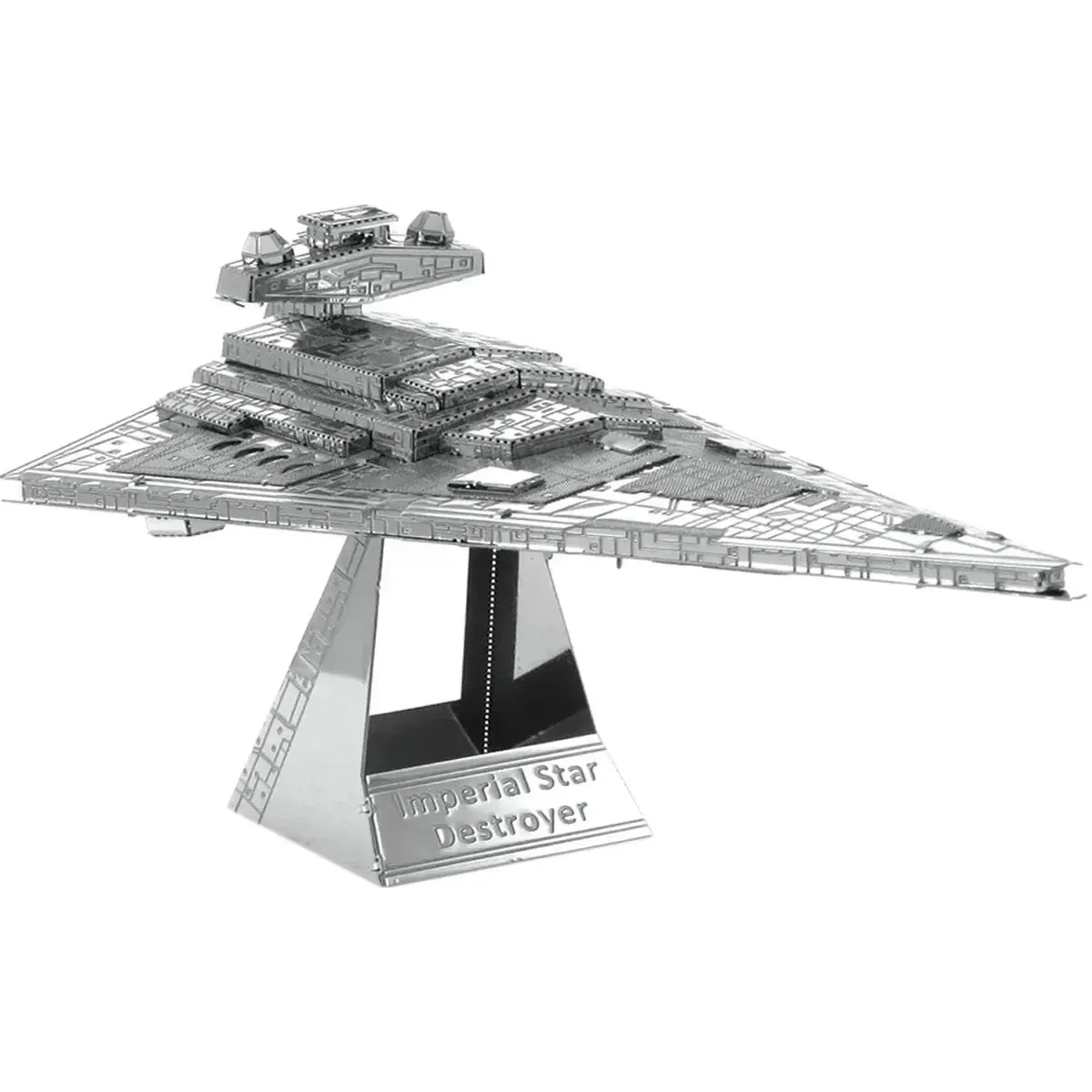 Star Wars - Unpainted Imperial Star Destroyer Figure Model Kit (Steel, Moderate Difficulty) - Fascinations - Metal Earth Series - Image 8