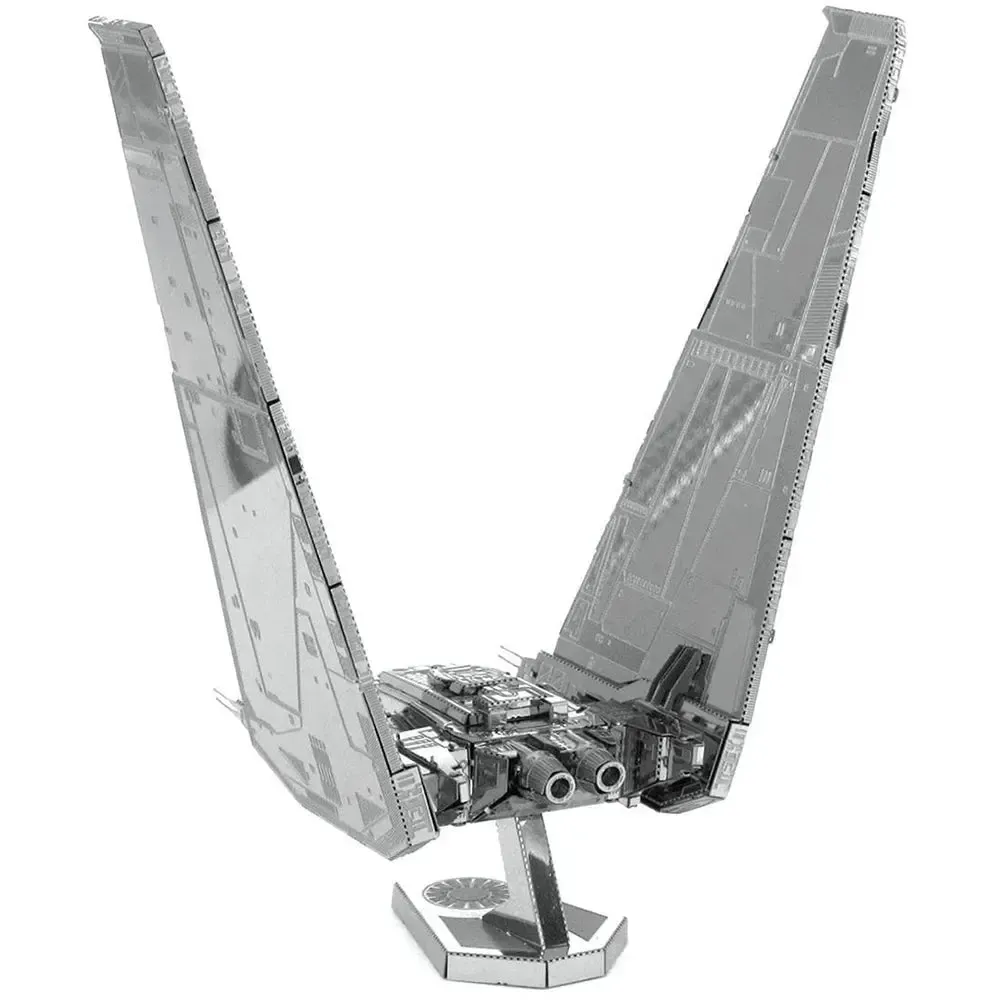 Star Wars - Unpainted Kylo Ren's Command Shuttle Figure Model Kit (Steel, Challenging Difficulty) - Fascinations - Metal Earth Series - Image 2