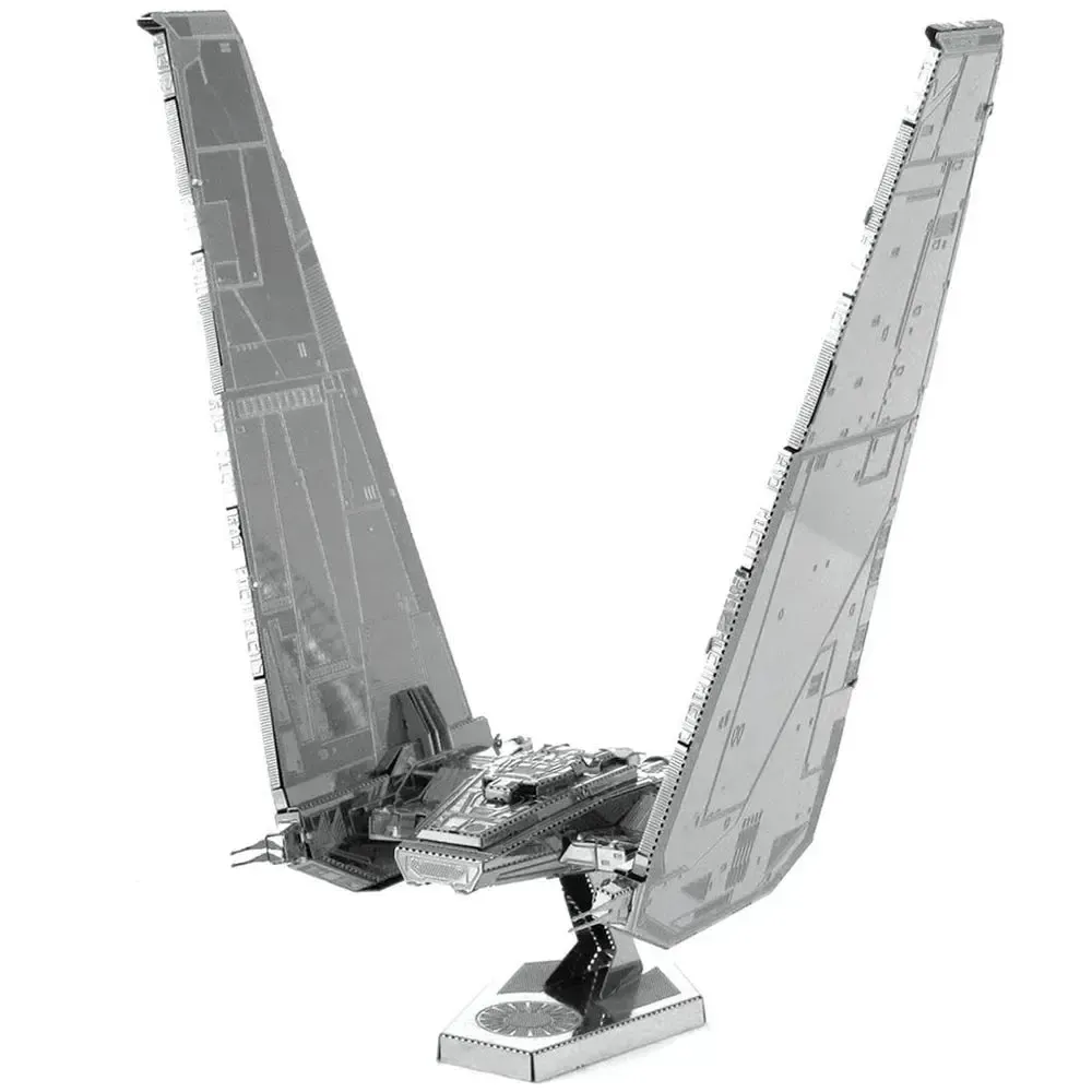 Star Wars - Unpainted Kylo Ren's Command Shuttle Figure Model Kit (Steel, Challenging Difficulty) - Fascinations - Metal Earth Series - Image 5