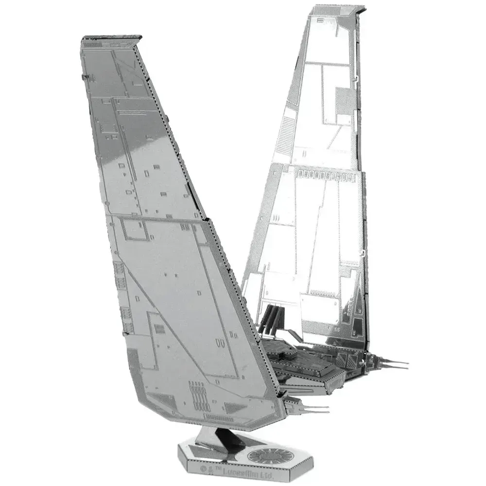 Star Wars - Unpainted Kylo Ren's Command Shuttle Figure Model Kit (Steel, Challenging Difficulty) - Fascinations - Metal Earth Series - Image 6