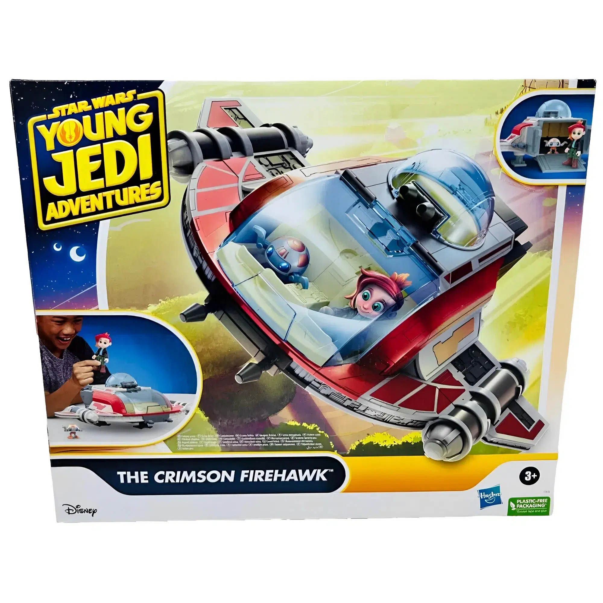 Star Wars: Young Jedi Adventures - The Crimson Firehawk Vehicle & Figure Toy Set - Hasbro