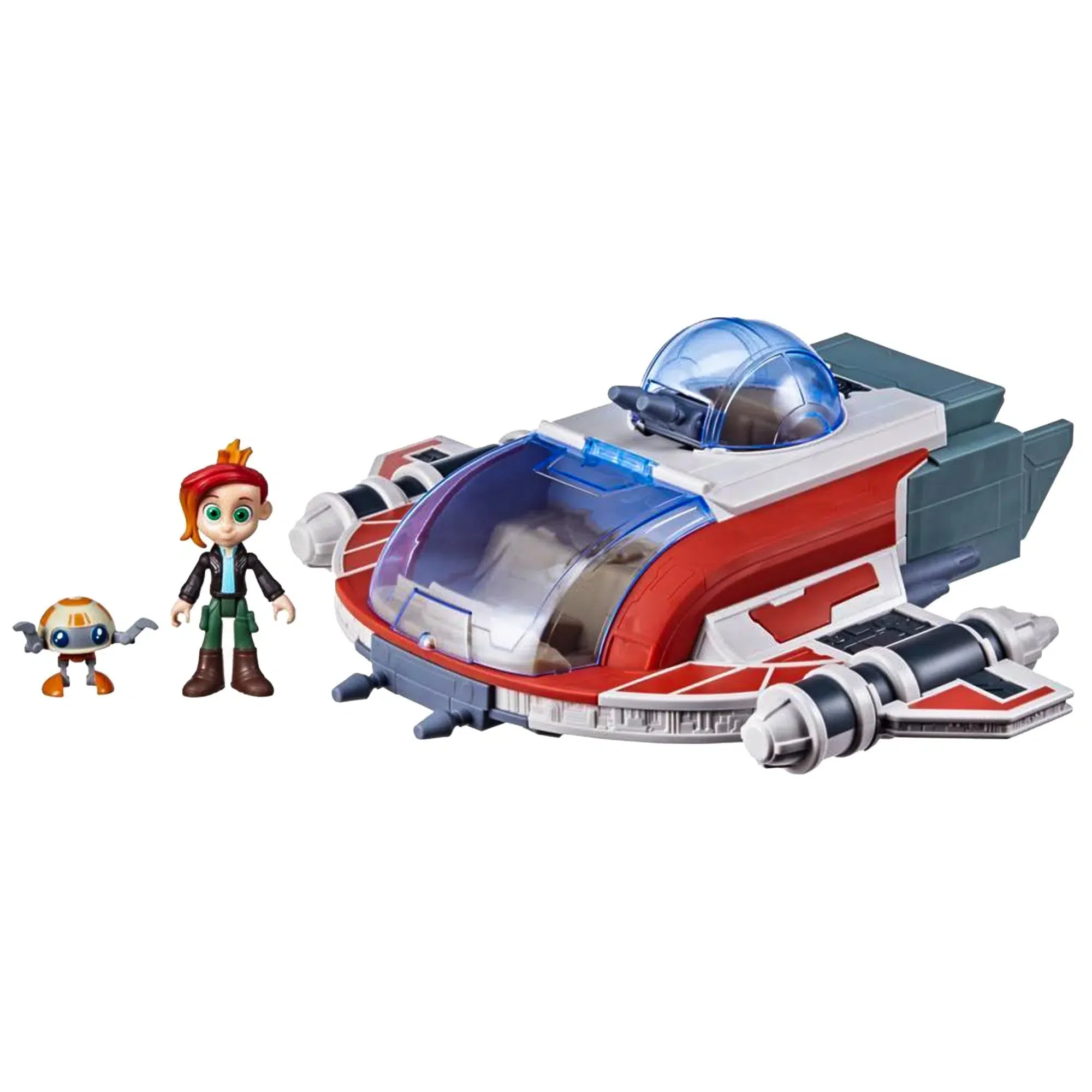 Star Wars: Young Jedi Adventures - The Crimson Firehawk Vehicle & Figure Toy Set - Hasbro - Image 3