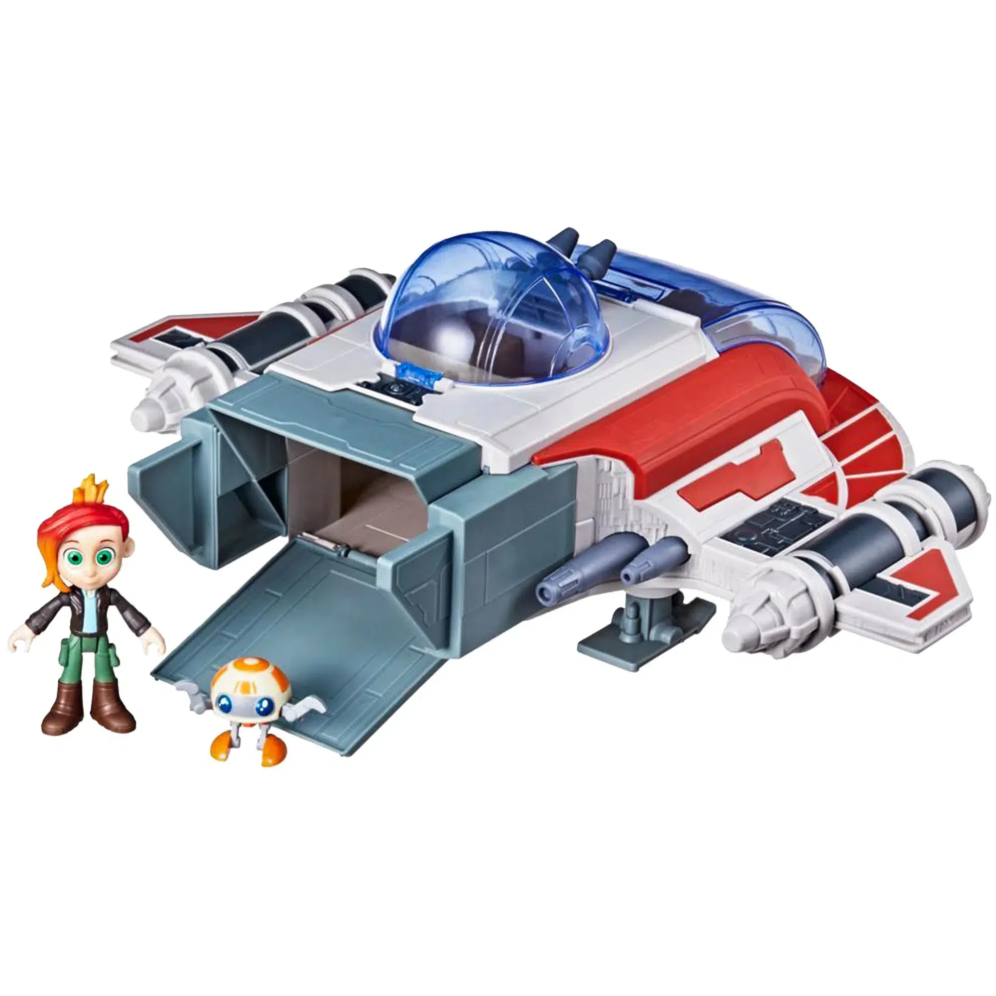 Star Wars: Young Jedi Adventures - The Crimson Firehawk Vehicle & Figure Toy Set - Hasbro - Image 5