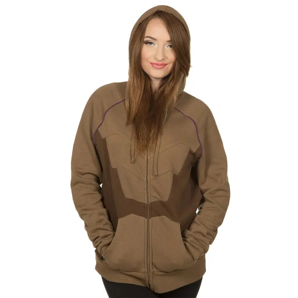 StarCraft II - Zerg Carapace Zip-up Hoodie (Brown / Purple) - J!NX - Image 5