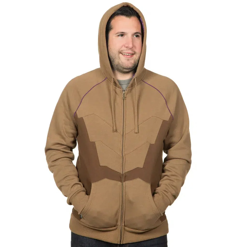 StarCraft II - Zerg Carapace Zip-up Hoodie (Brown / Purple) - J!NX - Image 6