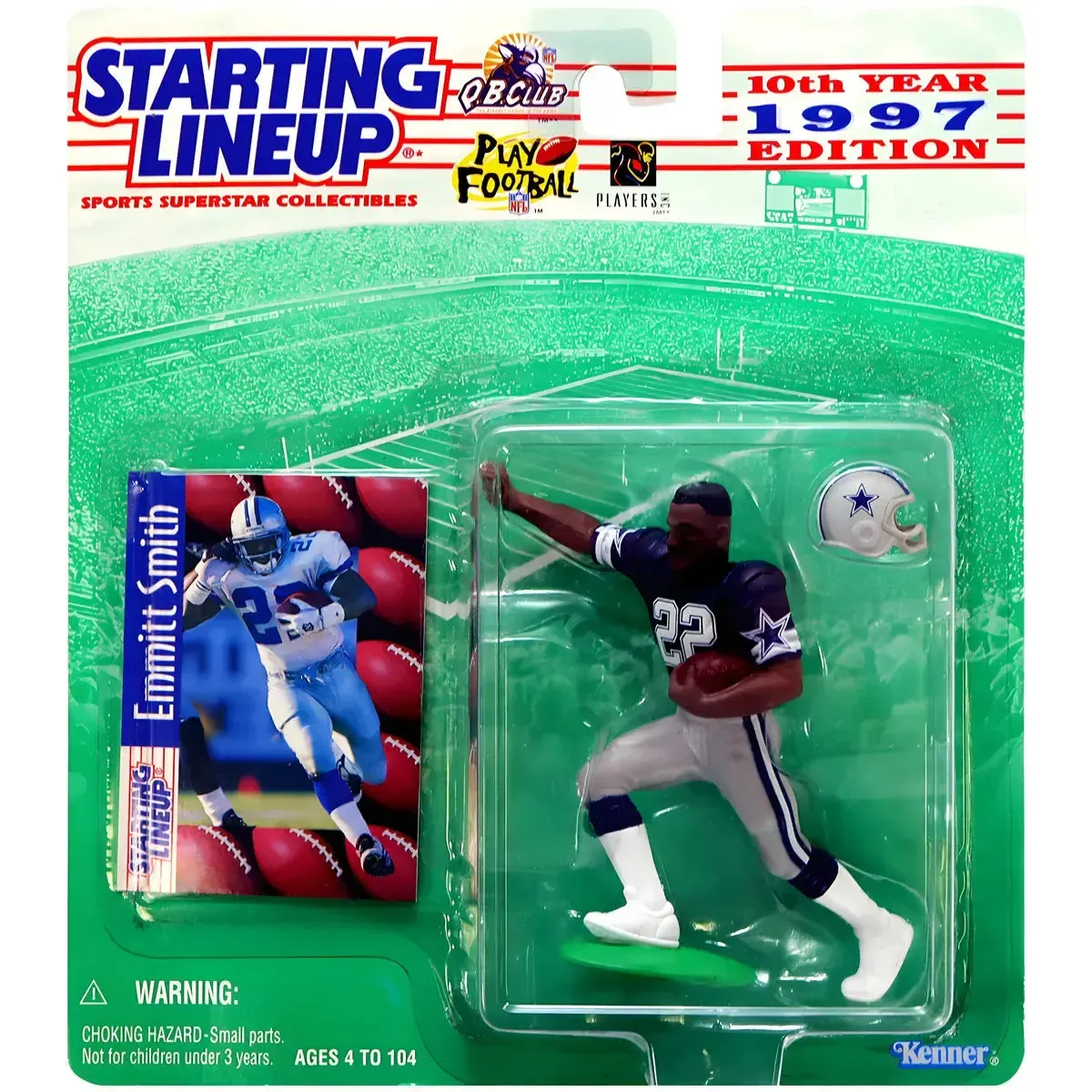 Starting Lineup [NFL: Dallas Cowboys] - Emmitt Smith Football Figure (4.5") - Kenner - 1998 Edition Series