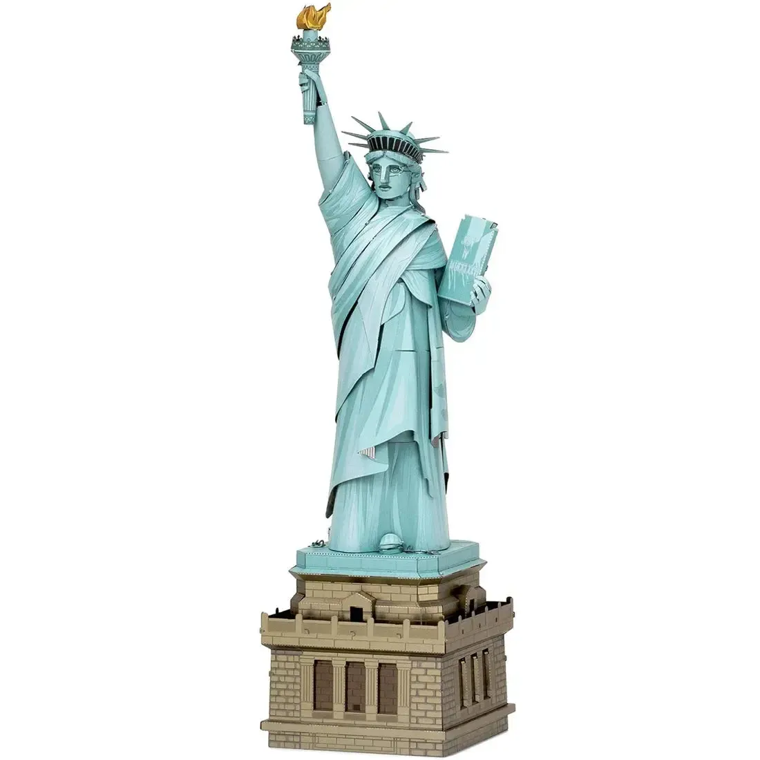 Statue of Liberty Figure Model Kit (Steel, Challenging Difficulty) - Fascinations - Metal Earth Premium Series - Image 2