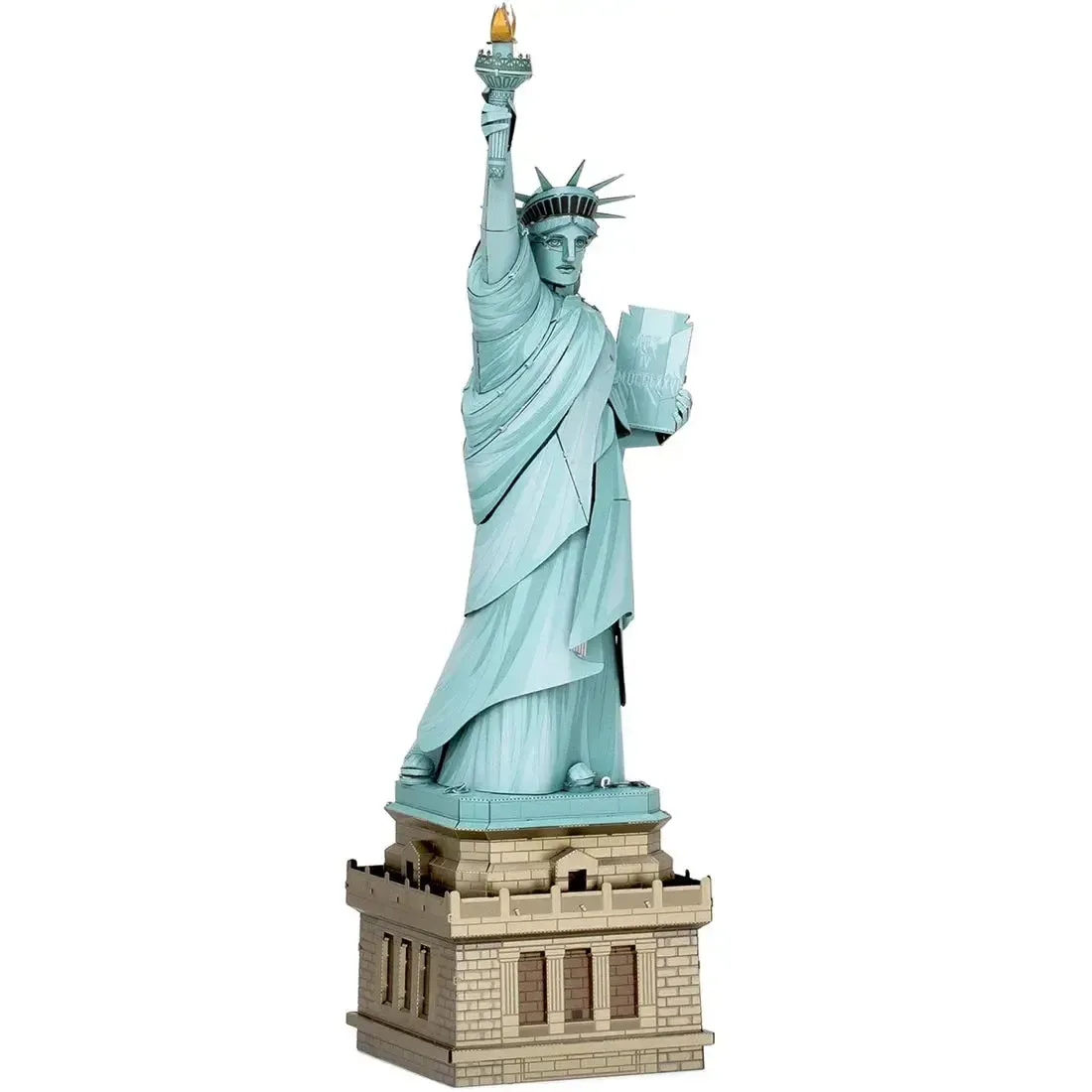 Statue of Liberty Figure Model Kit (Steel, Challenging Difficulty) - Fascinations - Metal Earth Premium Series - Image 7