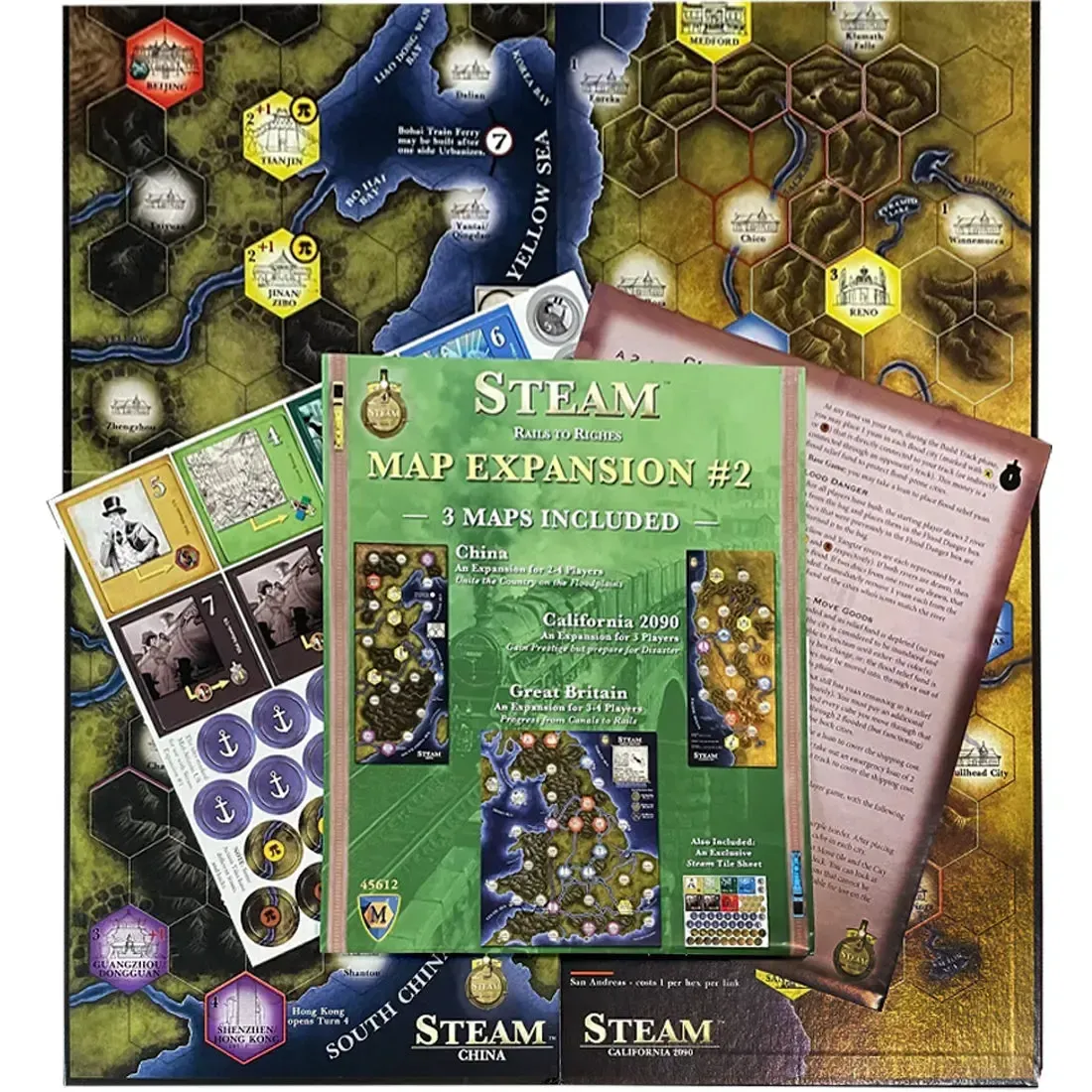 Steam: Rails to Riches [Map Expansion #2] - Board Game Expansion - Mayfair Games - Image 2