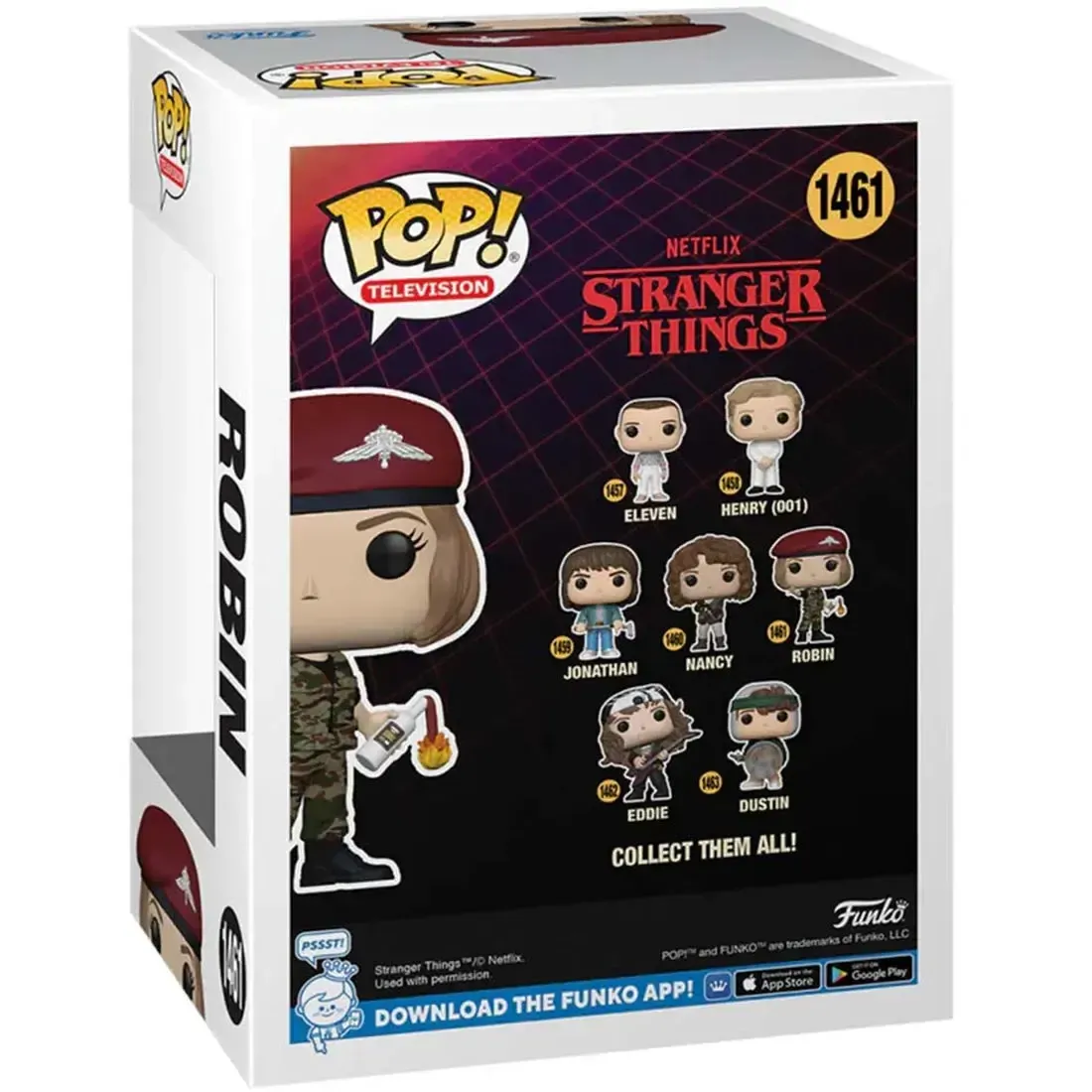 Stranger Things - Hunter Robin with Molotov Cocktail Figure (3.95") - Funko - Pop! Television Series (1461) - Image 3