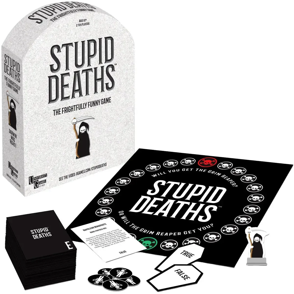 Stupid Deaths - Trivia Party Board Game for Family and Adults (2-6 Players, Age 12+) - University Games - Image 2