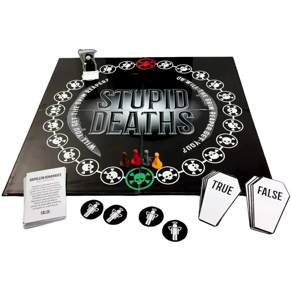 Stupid Deaths - Trivia Party Board Game for Family and Adults (2-6 Players, Age 12+) - University Games - Image 4