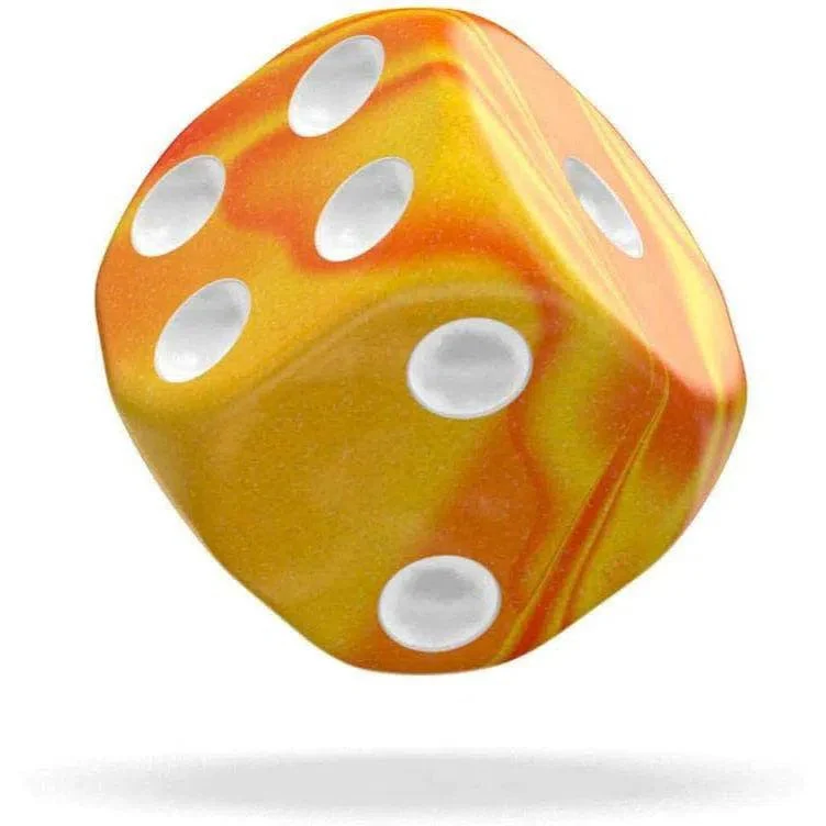 Sunstone D6 Dice Set (36 Dice, 12mm, Yellow & Orange) - Oakie Doakie Dice - Image 4
