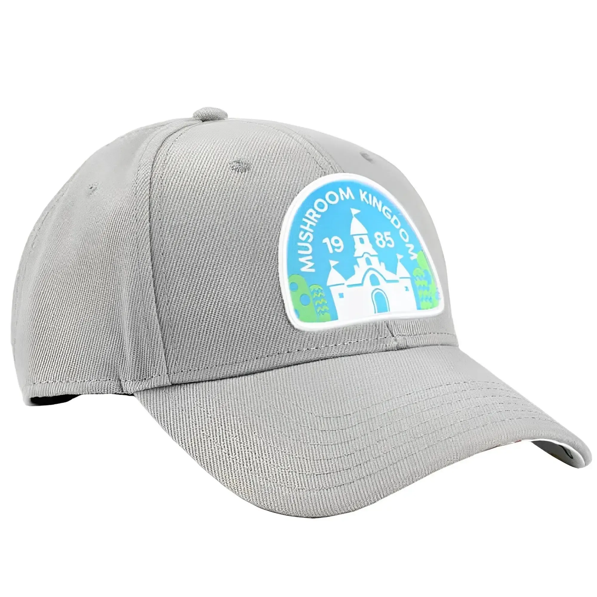 Super Mario Bros. - 1985 Mushroom Kingdom Gray Patch Hat - Bioworld - Image 3