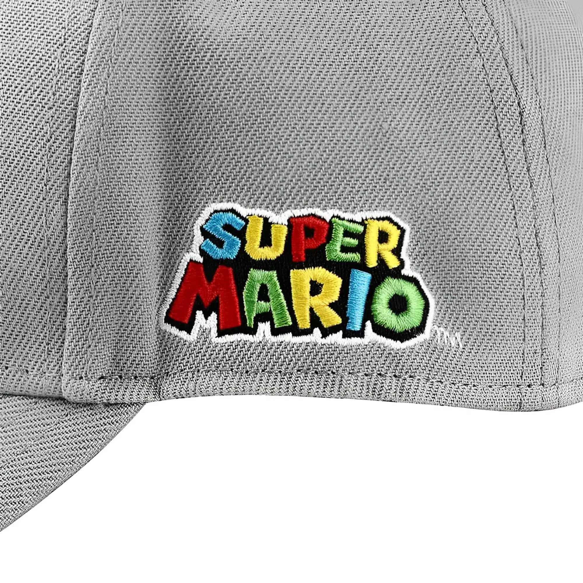 Super Mario Bros. - 1985 Mushroom Kingdom Gray Patch Hat - Bioworld - Image 6