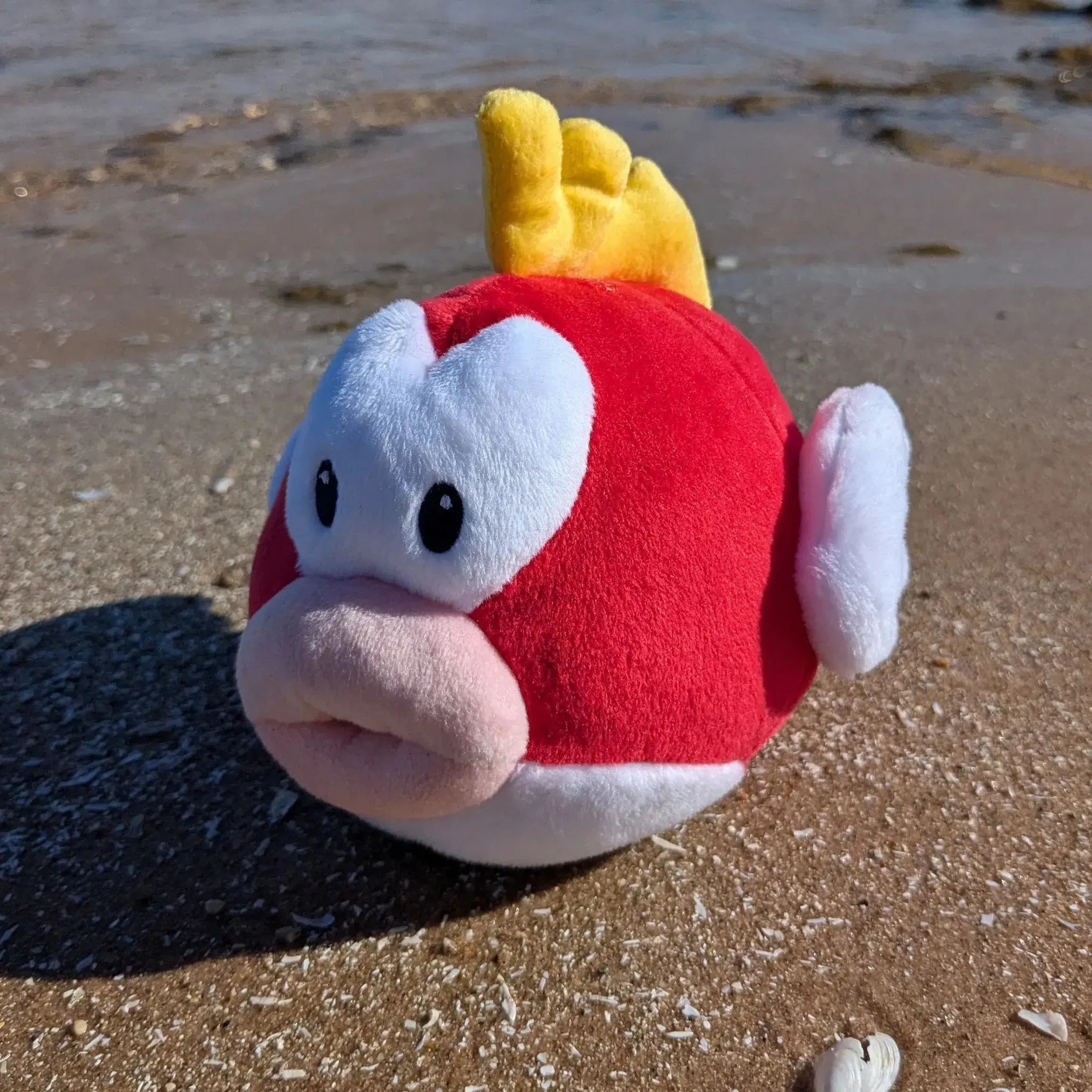 Super Mario Bros. - 5" Cheep Cheep Plush - Little Buddy - Image 4