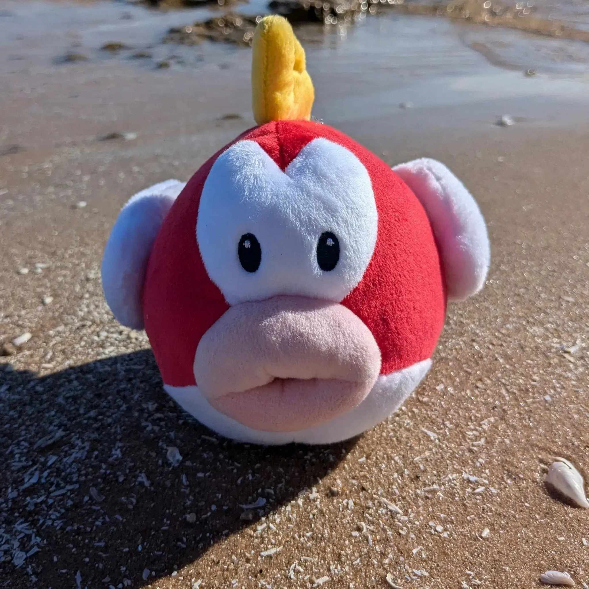 Super Mario Bros. - 5" Cheep Cheep Plush - Little Buddy - Image 5