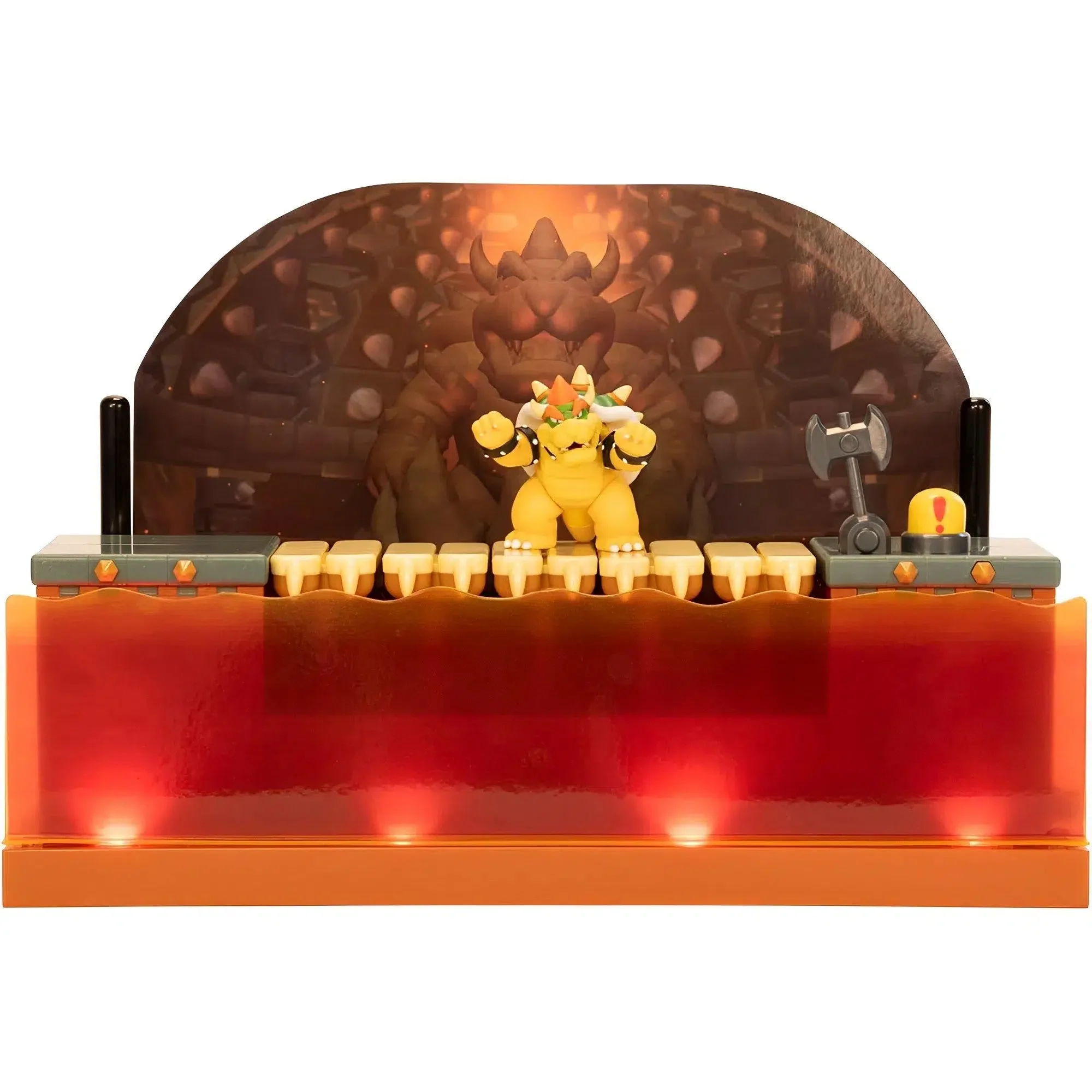 Super Mario Bros. - Deluxe Bowser Battle Playset (2.5" Scale Figures) - Jakks Pacific - Image 2