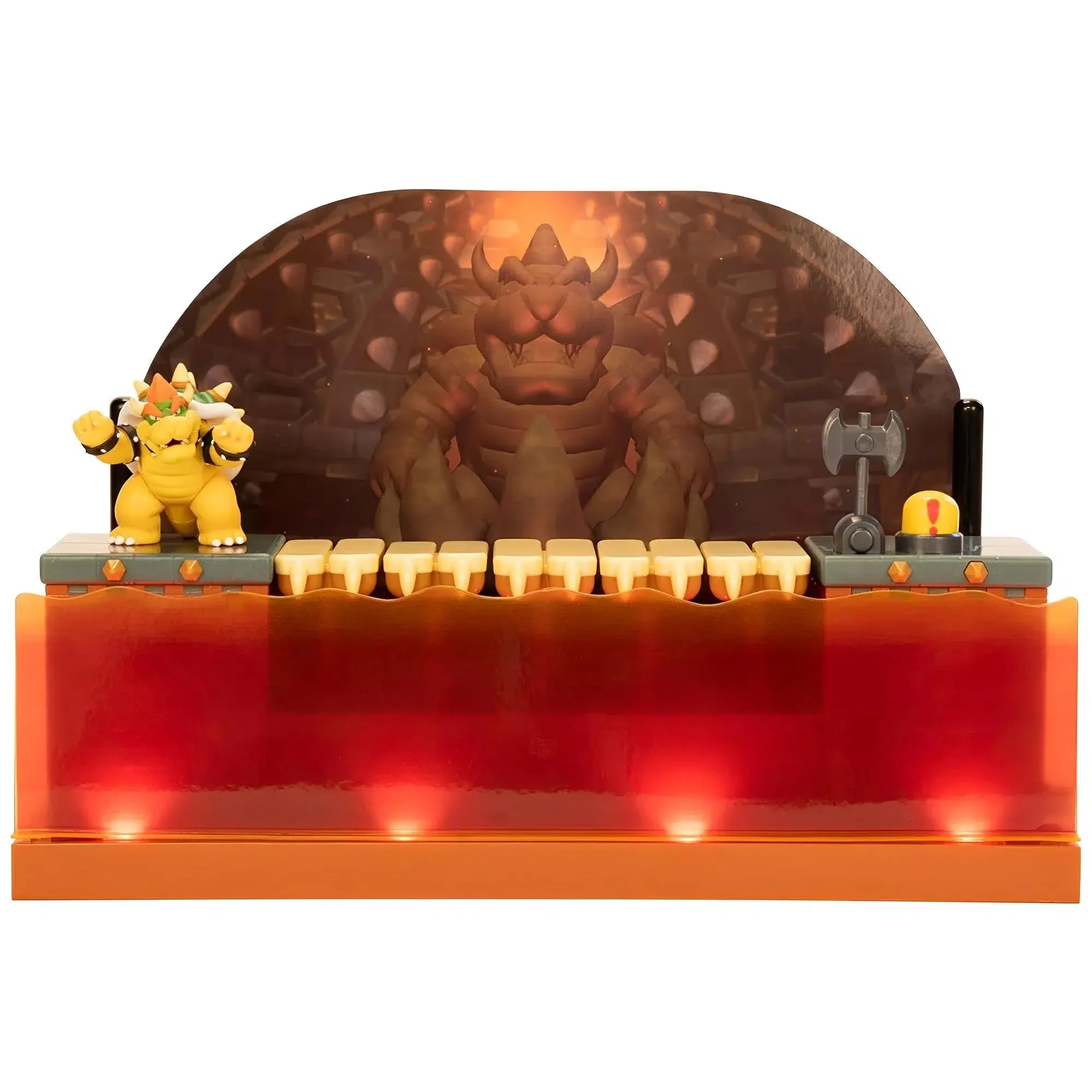 Super Mario Bros. - Deluxe Bowser Battle Playset (2.5" Scale Figures) - Jakks Pacific - Image 7