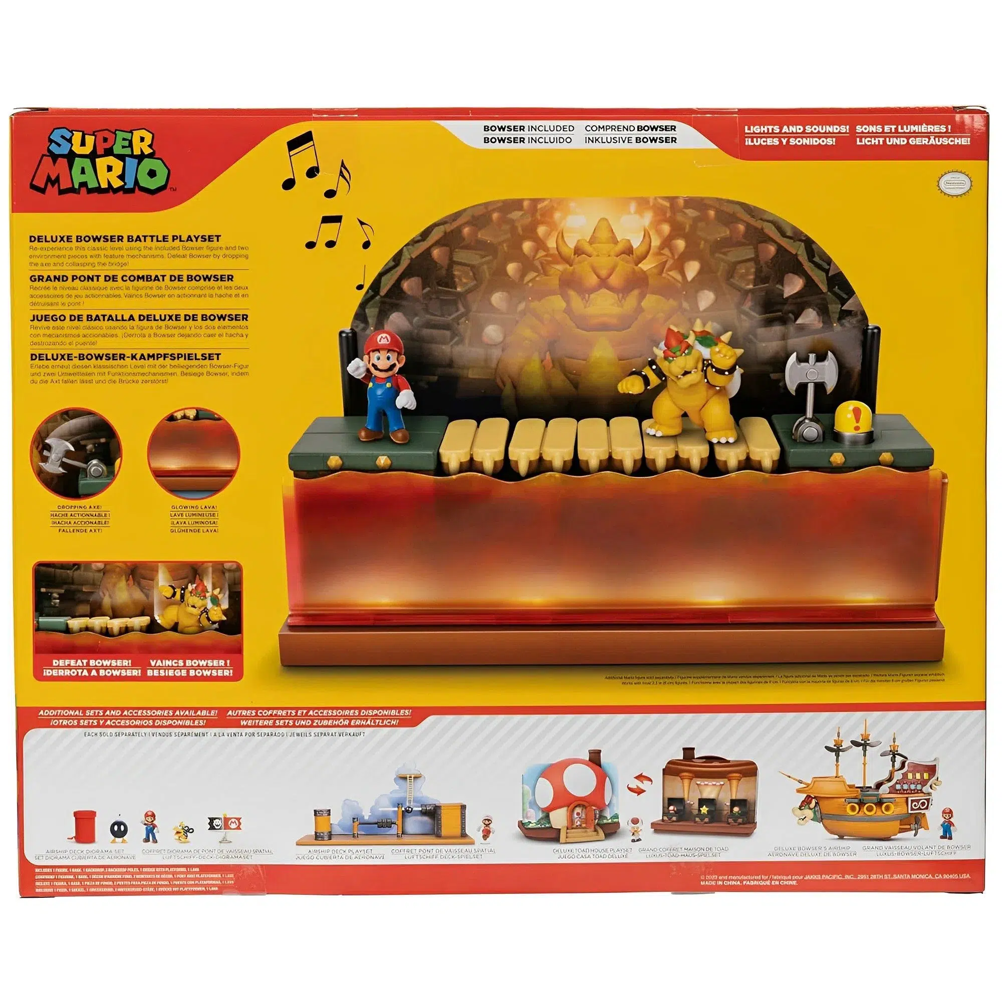 Super Mario Bros. - Deluxe Bowser Battle Playset (2.5" Scale Figures) - Jakks Pacific - Image 8