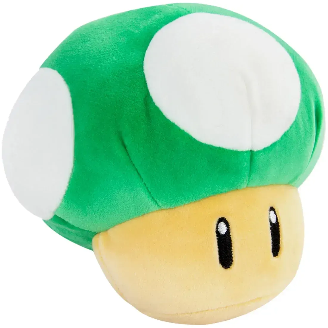 Super Mario - Green 1-Up Mushroom Plush (6") - Tomy - Club Mocchi Mocchi Series - Image 3