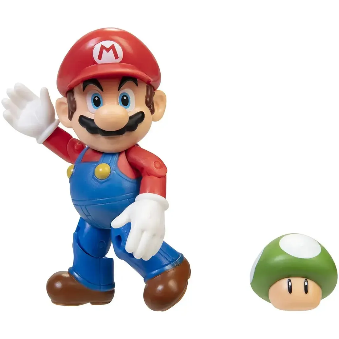 Super Mario - Mario with 1-UP Mushroom Action Figure (4") - Jakks Pacific - Image 4