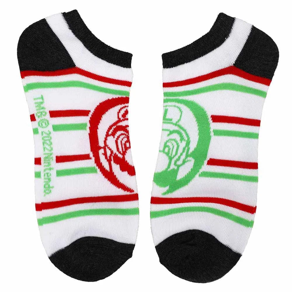 Super Mario - Mixed Icons Ankle Socks (5 Pairs) - Bioworld - Image 3