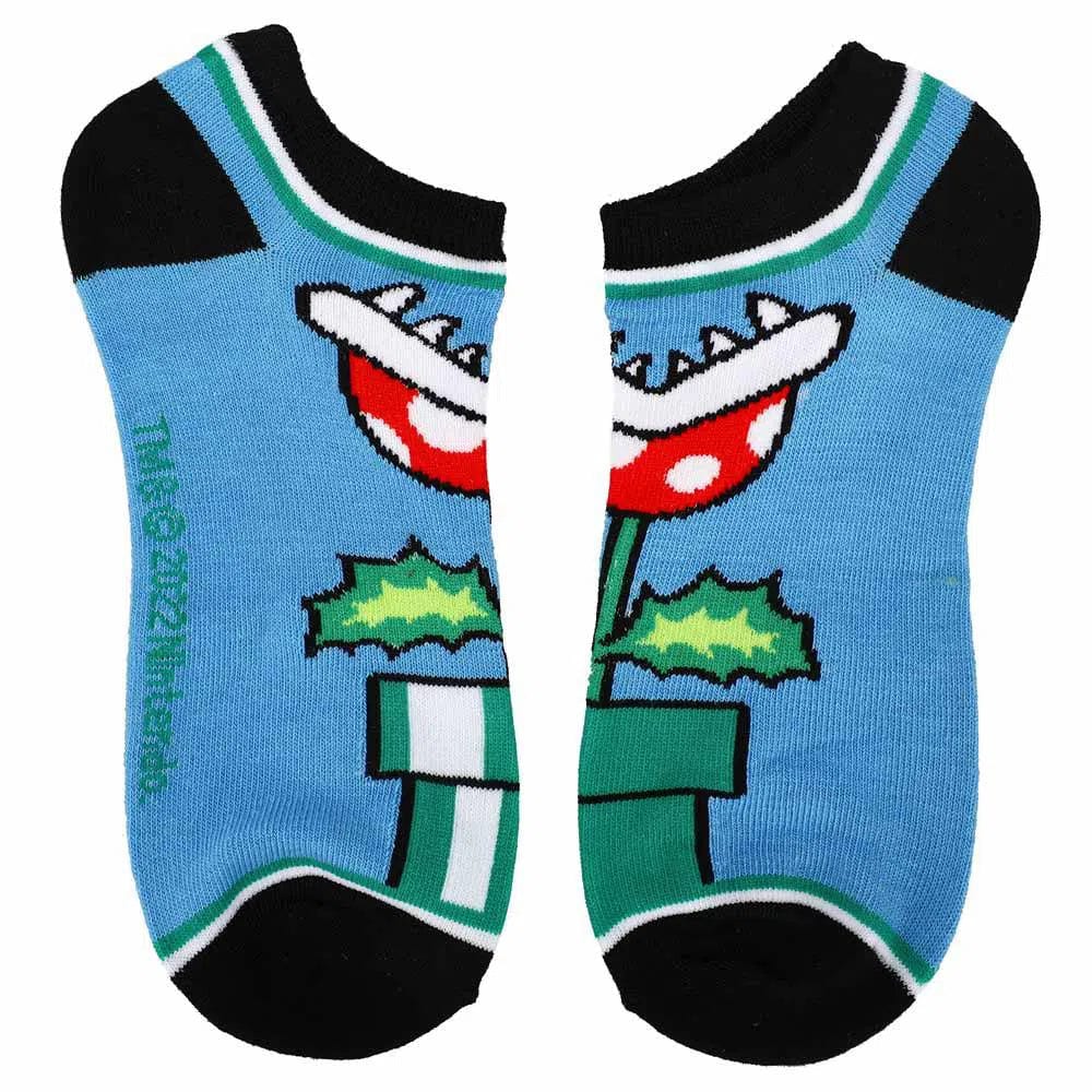 Super Mario - Mixed Icons Ankle Socks (5 Pairs) - Bioworld - Image 6