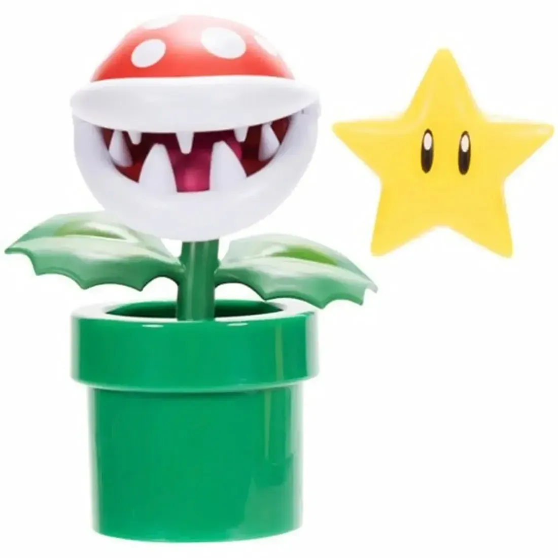 Super Mario - Piranha Plant with Super Star Action Figure (4") - Jakks Pacific - Image 2