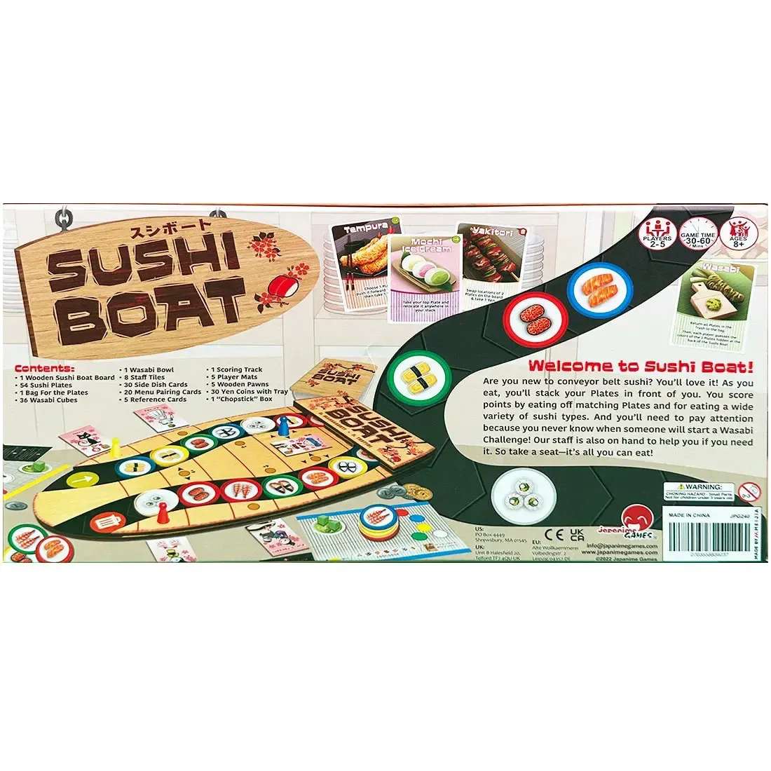 Sushi Boat - Party Food Anime Board Game for Family, Adults, and Children (2-5 Players, Ages 8+) - Japanime Games - Image 3