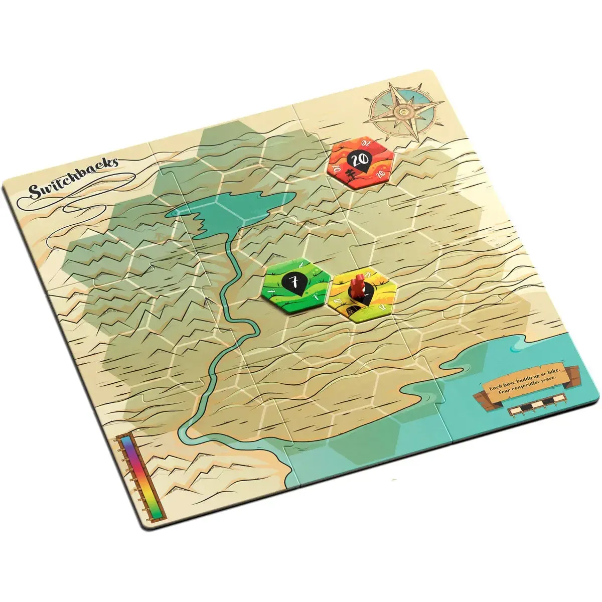 Switchbacks - Tile Placement Hiking Board Game for Family, Adults, and Children (2-4 Players, Ages 11+) - Allplay - Image 4