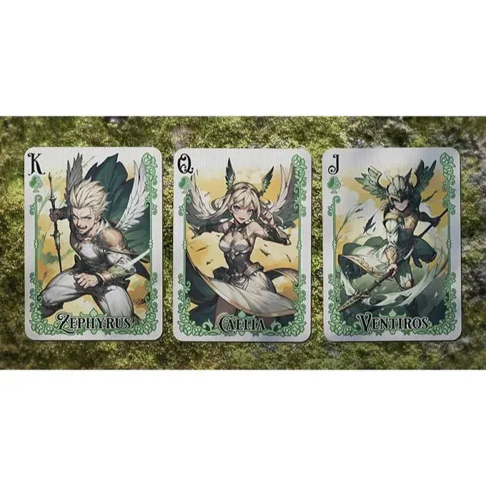 Tales of Gaia: Daydream Edition - Premium Fantasy Elemental Playing Cards - Wonderland Workshop - KardecK Series - Image 4