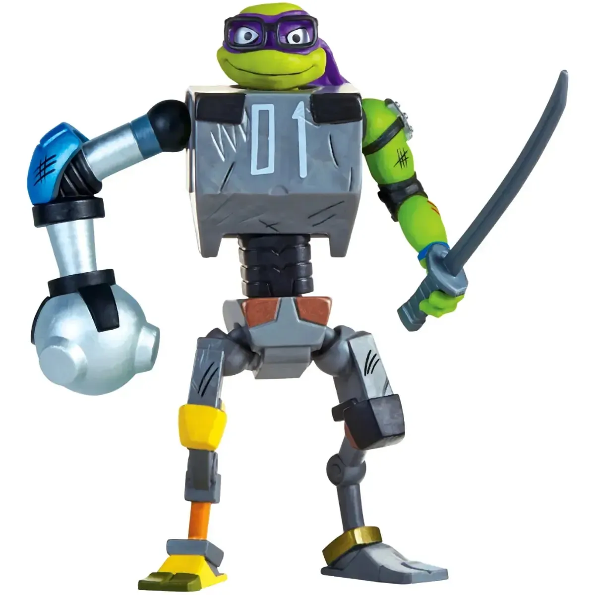 Tales Of The Teenage Mutant Ninja Turtles - Leonardo & Mechazoid Action Figure Set - Playmates Toys - Mutations: Mix 'N Match Series - Image 6